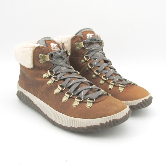 Sorel Boots Women 8 Out N About Plus Conquest Waterproof Leather Fur Lined - Picture 5 of 10